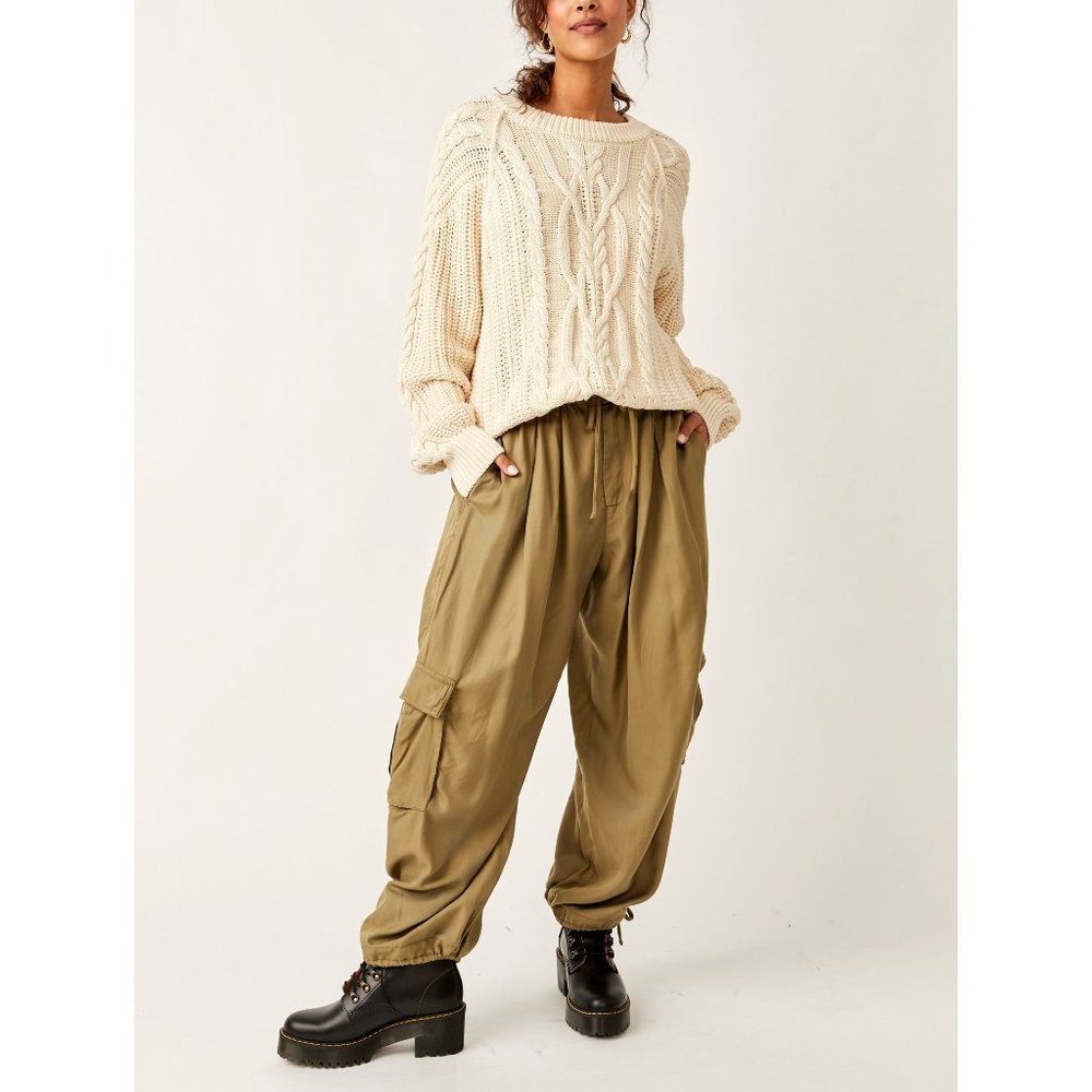 FREE PEOPLE Palash Solid Cargo Pants / Dried Herb